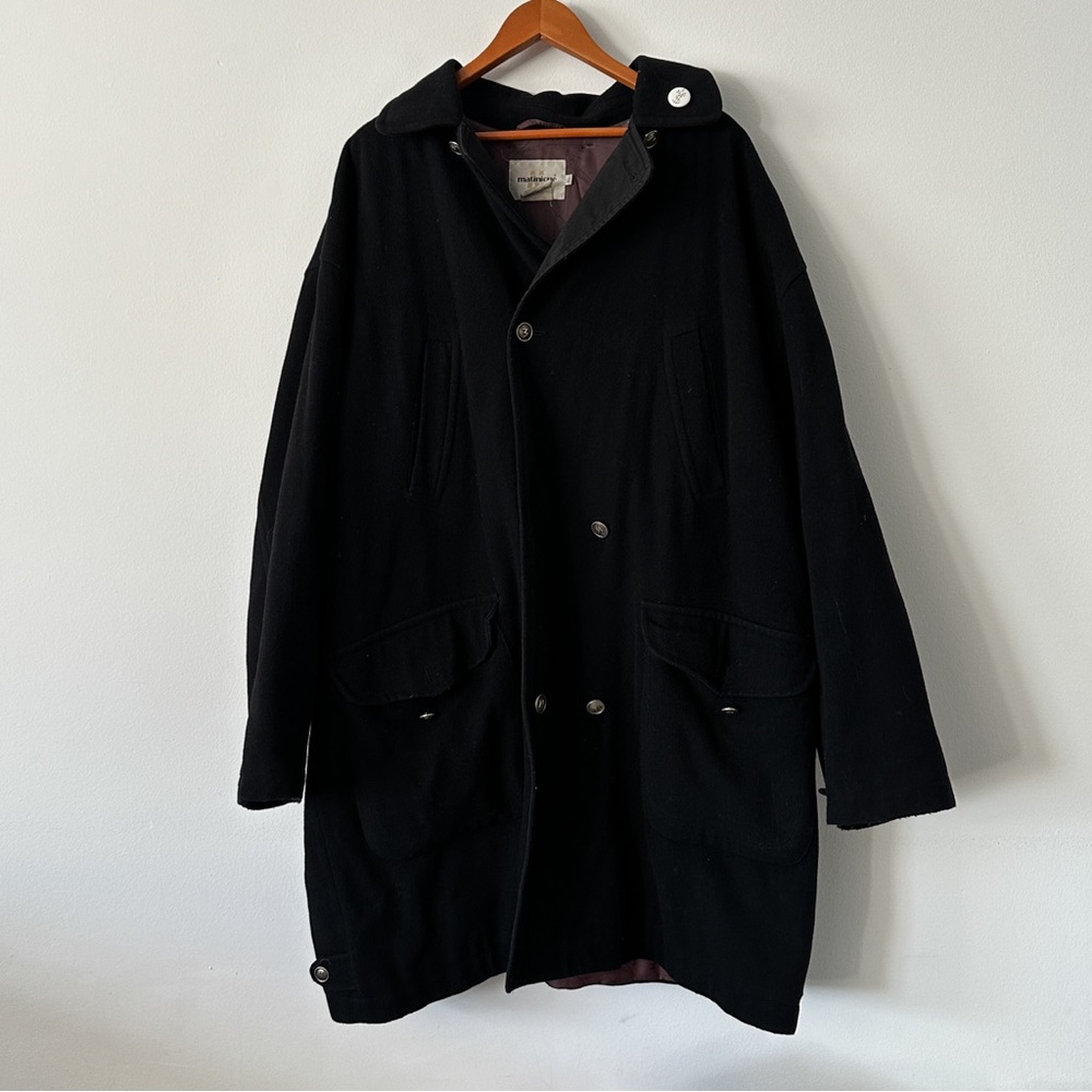 Matinique Vintage Black Jacket  Size XL Removable Hood